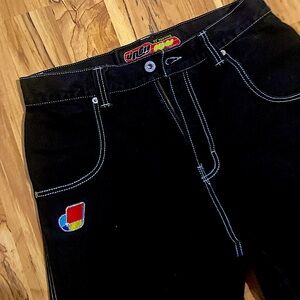 BLACK JNCO JEANS  23’Opening - 34w/30h